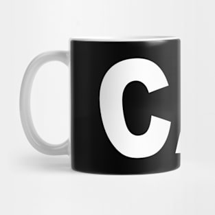 CAI Bold White Mug